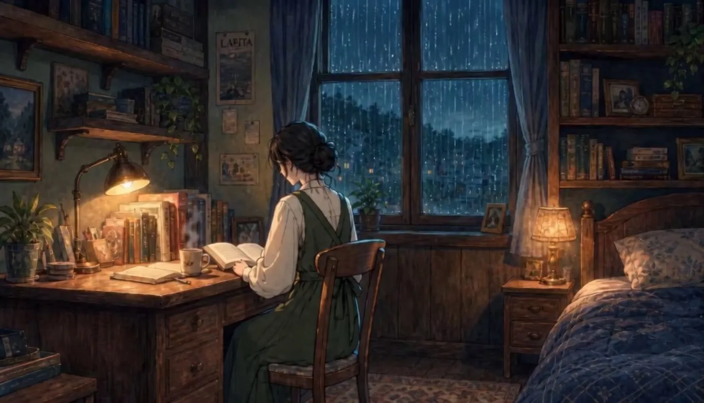 Rainlight Study Lo-Fiループの最後のフレーム