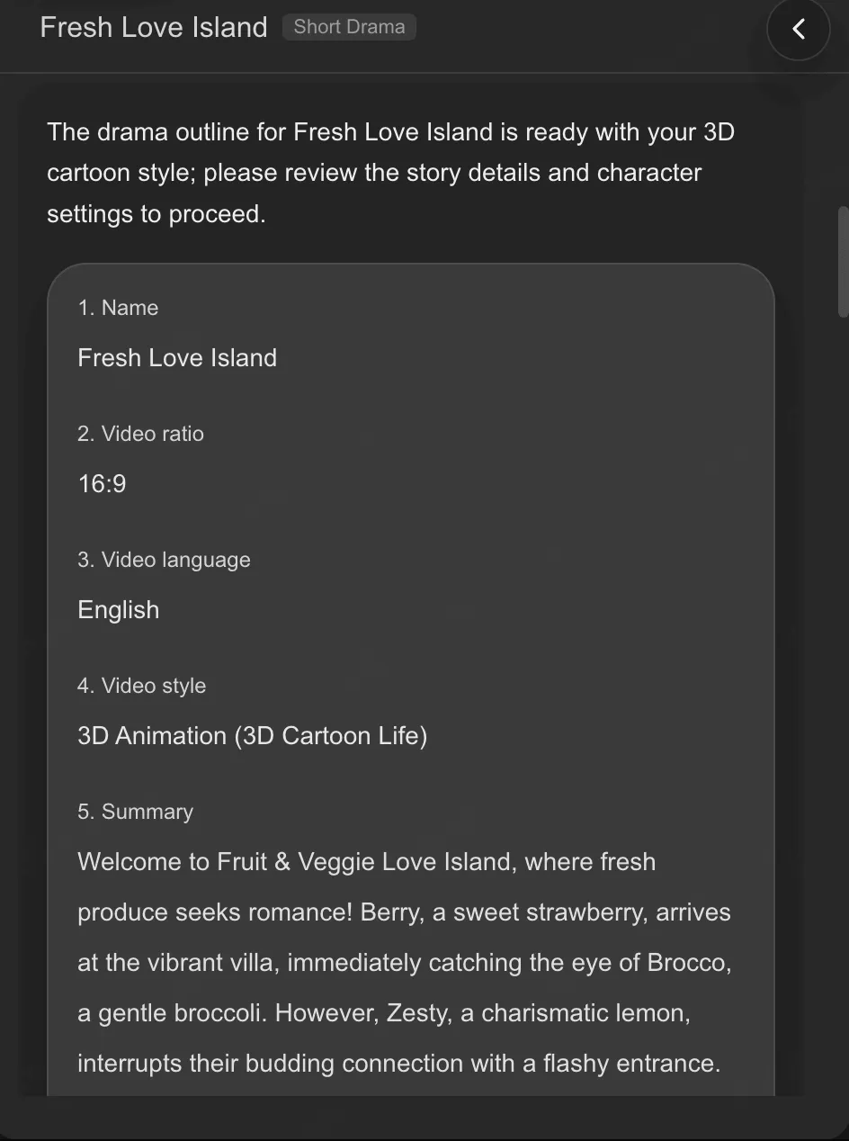 SoulVid prompt input for starting an AI anime episode workflow